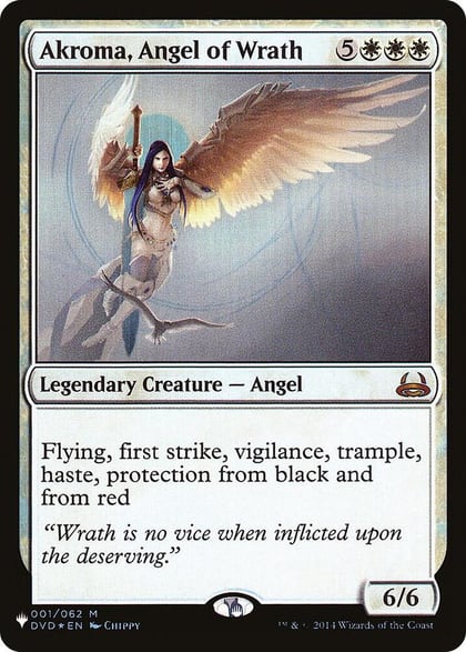 Akroma, Angel of Wrath, The List Reprints 001/062