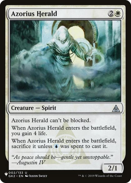 Azorius Herald, The List Reprints 002/133