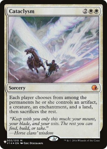 Cataclysm, The List Reprints 003/015