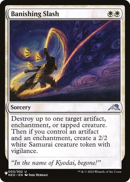 Banishing Slash, The List Reprints 003/302