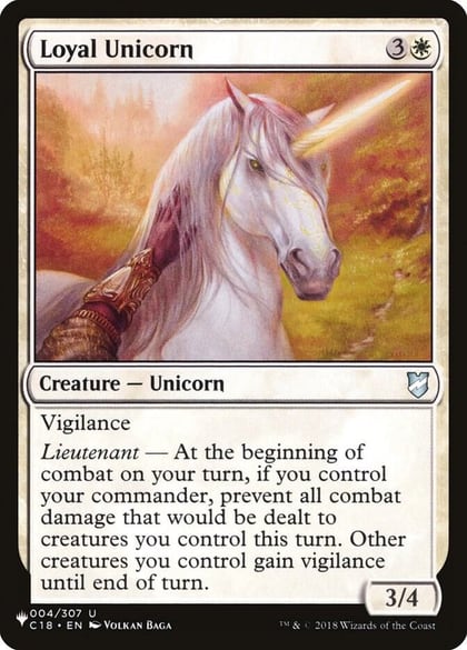 Loyal Unicorn, The List Reprints 004/307