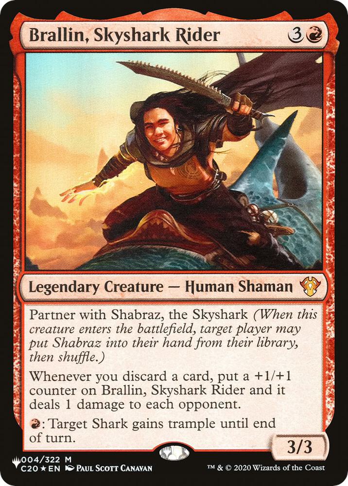 Brallin, Skyshark Rider, The List Reprints 004/322