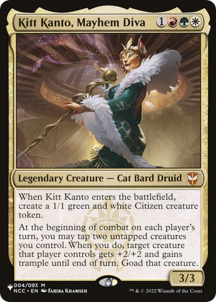 Kitt Kanto, Mayhem Diva, The List Reprints 004/093
