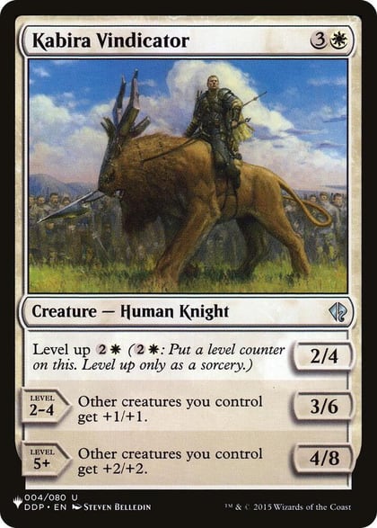 Kabira Vindicator, The List Reprints 004/080