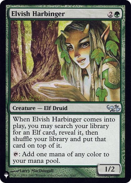 Elvish Harbinger (DD1), The List Reprints 004/062