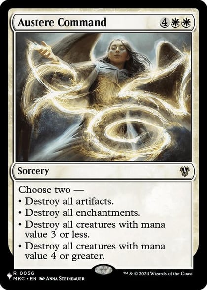 Austere Command (MKC), The List Reprints 0056