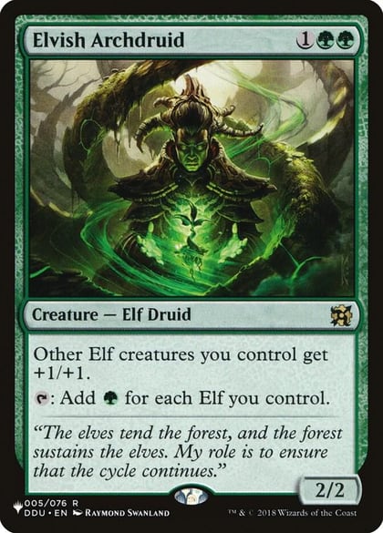 Elvish Archdruid, The List Reprints 005/076