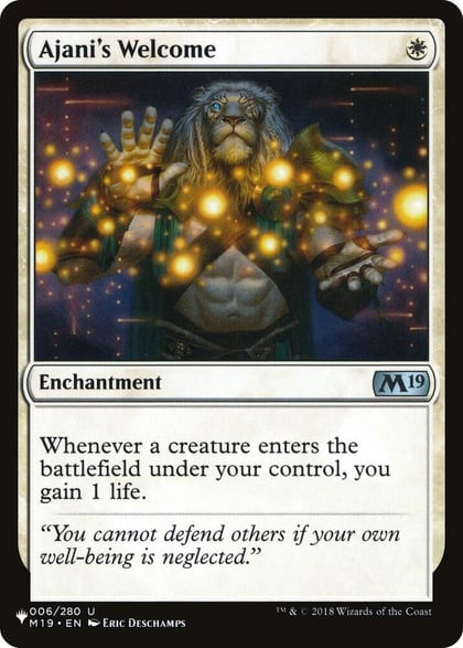 Ajani's Welcome, The List Reprints 006/280