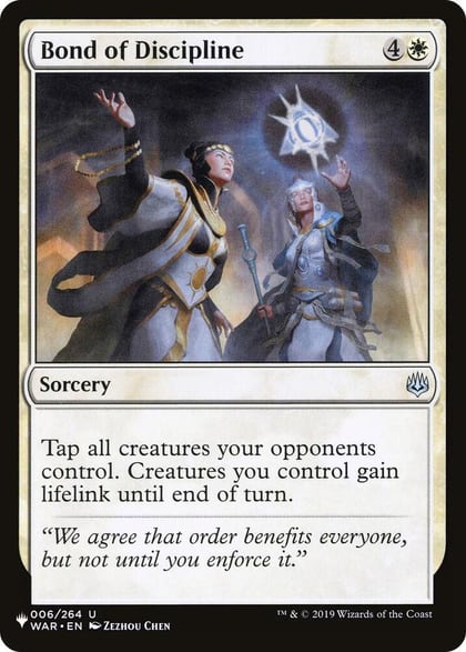 Bond of Discipline, The List Reprints 006/264