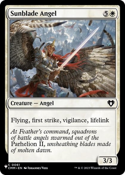 Sunblade Angel, The List Reprints 0061