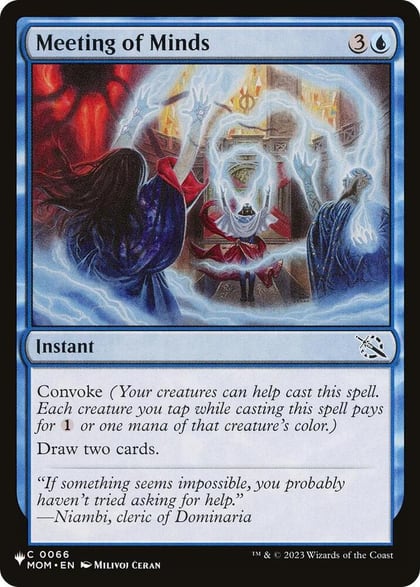 Meeting of Minds, The List Reprints 0066