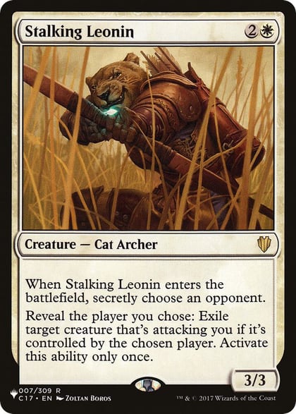 Stalking Leonin, The List Reprints 007/309