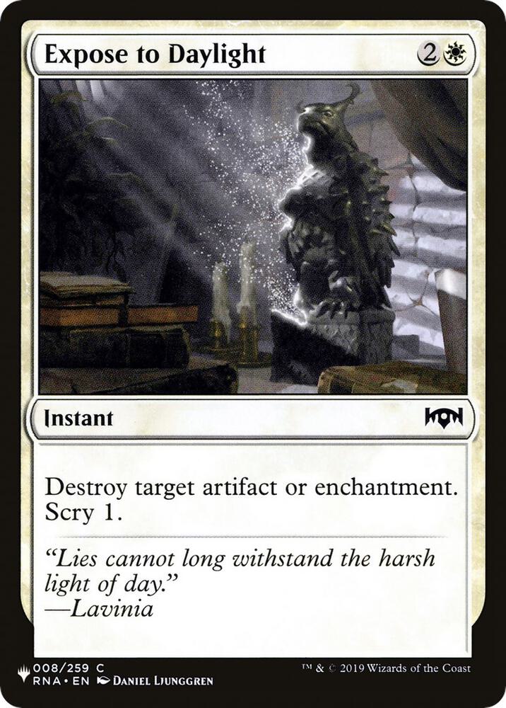 Expose to Daylight, The List Reprints 008/259