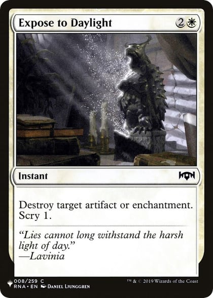 Expose to Daylight, The List Reprints 008/259