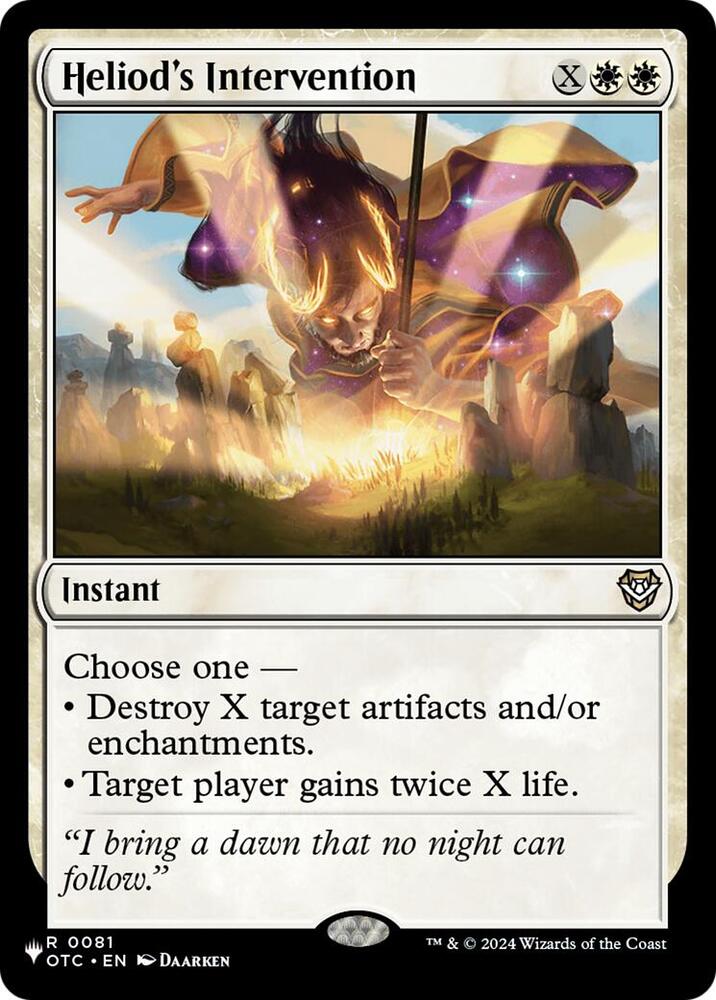 Heliod's Intervention, The List Reprints 0081