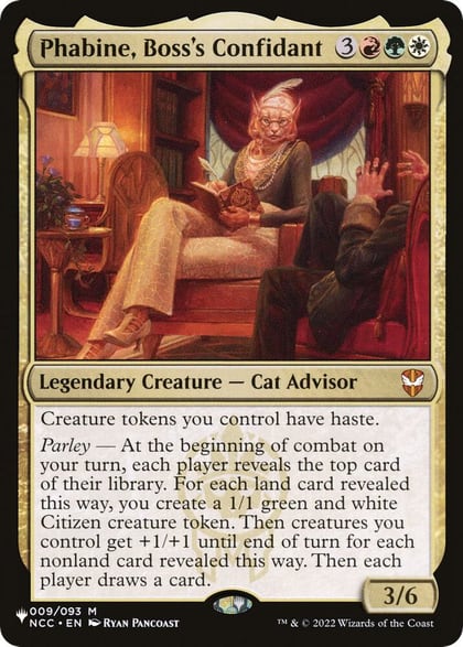 Phabine, Boss's Confidant, The List Reprints 009/093