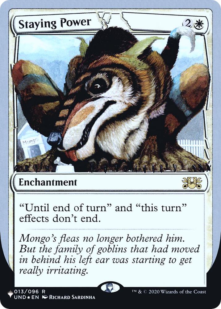 Staying Power, The List Reprints 013/096