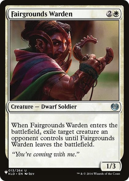 Fairgrounds Warden, The List Reprints 013/264