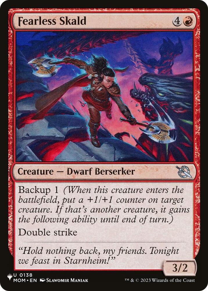 Fearless Skald, The List Reprints 0138