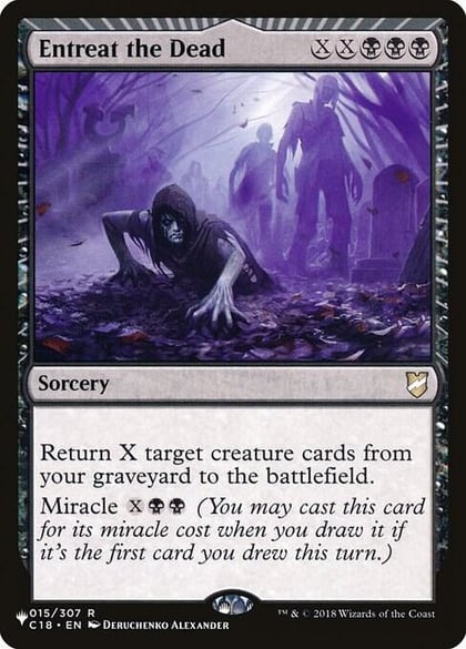 Entreat the Dead, The List Reprints 015/307