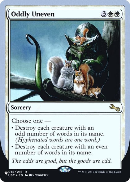 Oddly Uneven, The List Reprints 015/216
