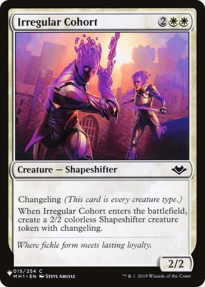 Irregular Cohort, The List Reprints 015/254