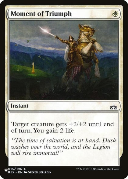 Moment of Triumph, The List Reprints 015/196