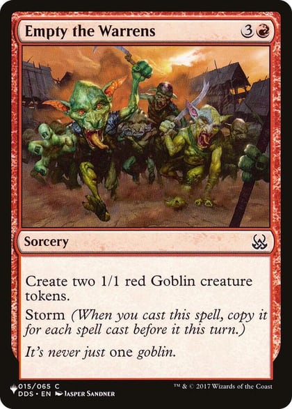 Empty the Warrens, The List Reprints 015/065