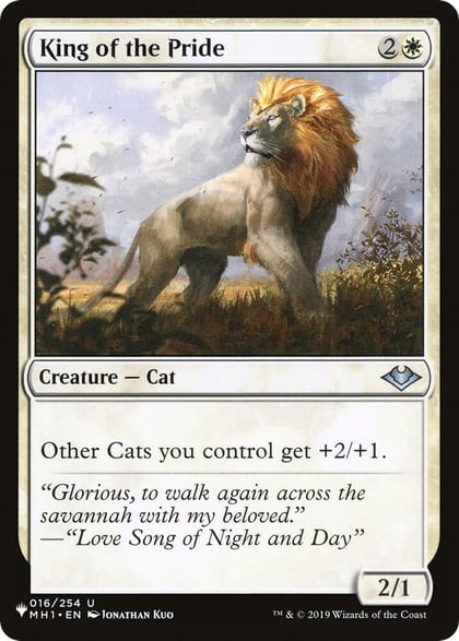 King of the Pride, The List Reprints 016/254