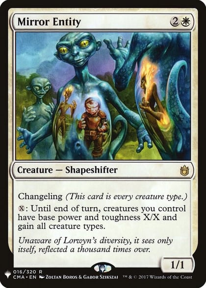 Mirror Entity (CMA), The List Reprints 016/320