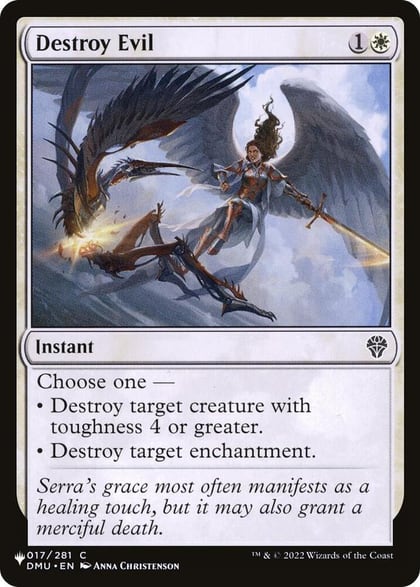 Destroy Evil, The List Reprints 017/281