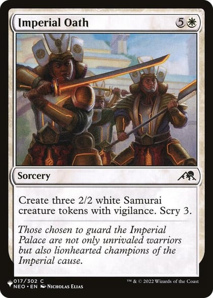 Imperial Oath, The List Reprints 017/302