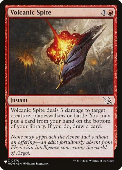 Volcanic Spite, The List Reprints 0170