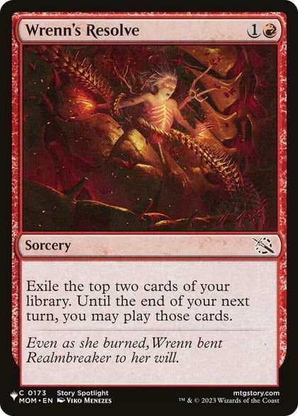 Wrenn's Resolve, The List Reprints 0173