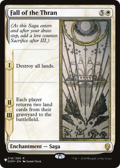 Fall of the Thran, The List Reprints 018/269