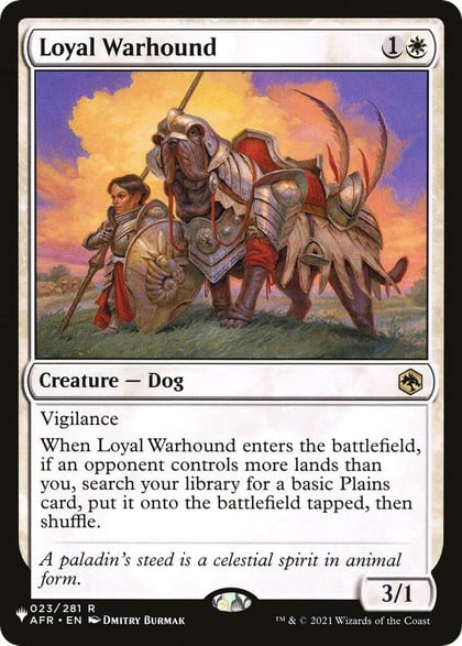 Loyal Warhound, The List Reprints 023/281