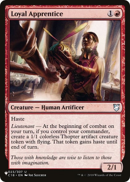 Loyal Apprentice, The List Reprints 023/307