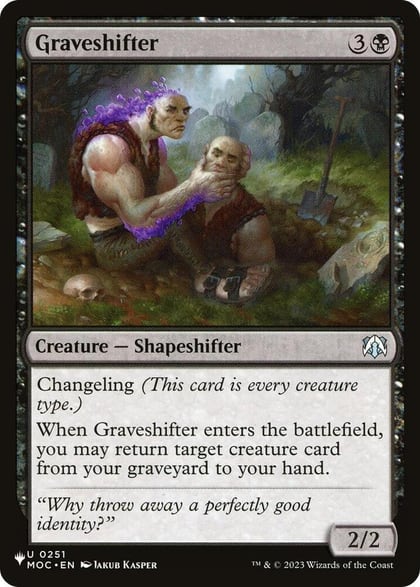 Graveshifter (MOC), The List Reprints 0251