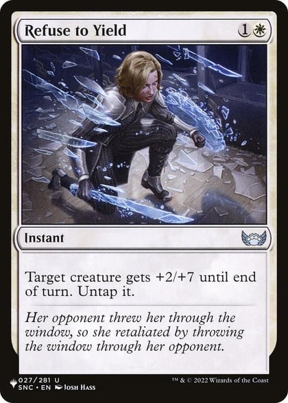 Refuse to Yield, The List Reprints 027/281