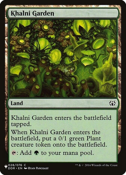 Khalni Garden, The List Reprints 028/076