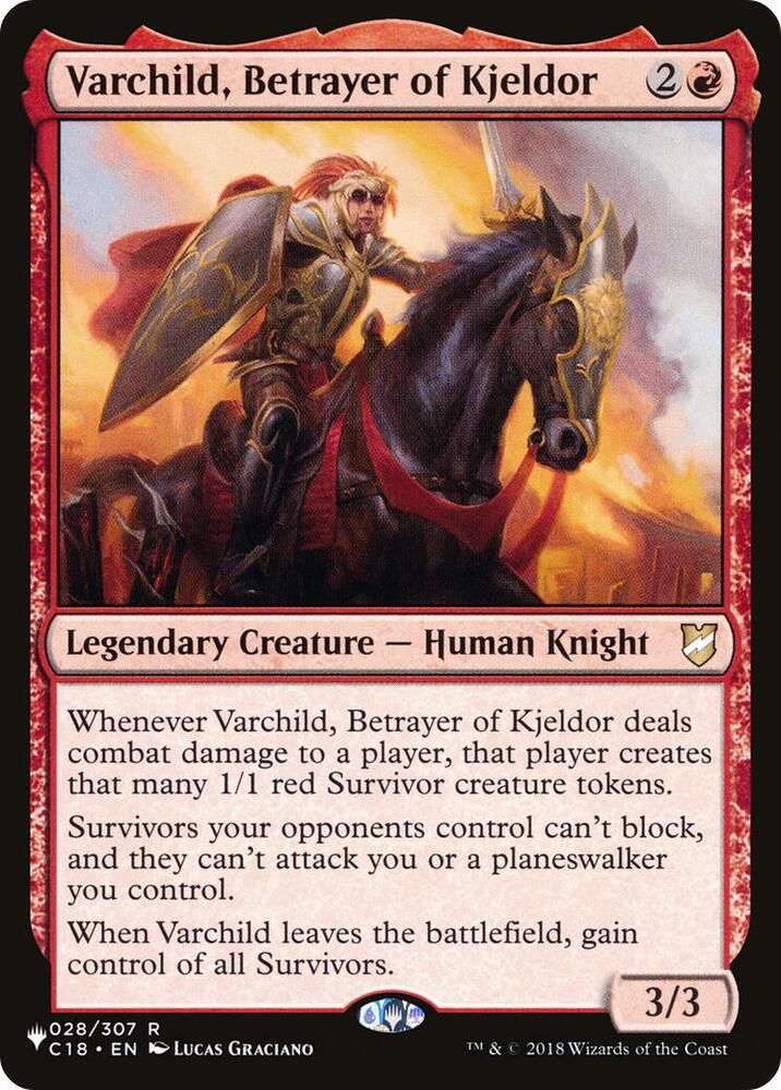 Varchild, Betrayer of Kjeldor, The List Reprints 028/307