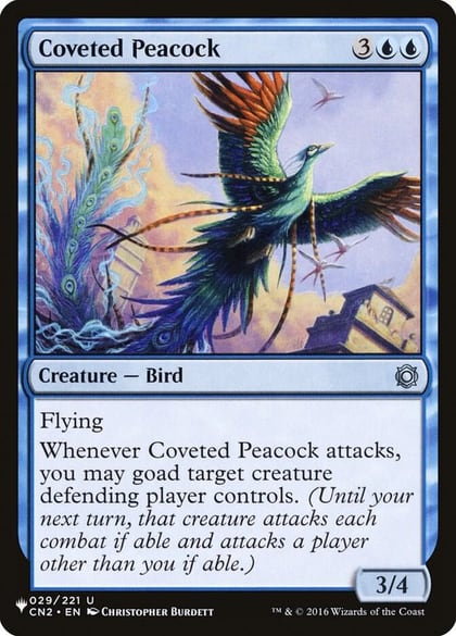 Coveted Peacock, The List Reprints 029/221