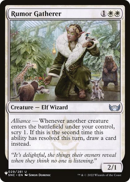 Rumor Gatherer, The List Reprints 029/281