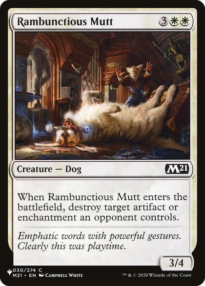 Rambunctious Mutt, The List Reprints 030/274
