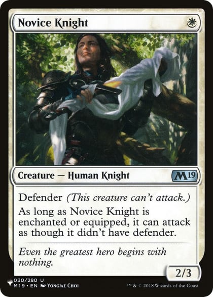 Novice Knight, The List Reprints 030/280