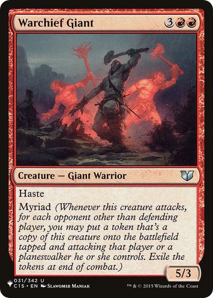 Warchief Giant, The List Reprints 031/342