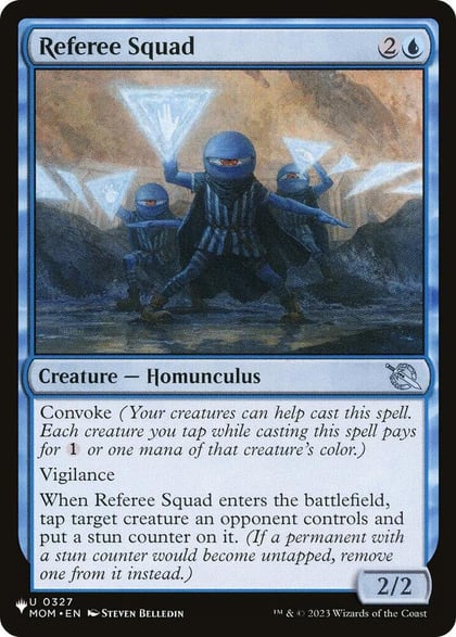 Referee Squad, The List Reprints 0327