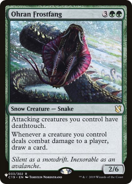 Ohran Frostfang, The List Reprints 033/302