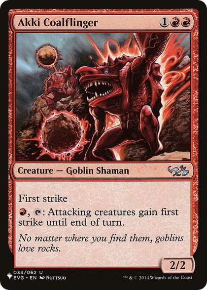 Akki Coalflinger, The List Reprints 033/062