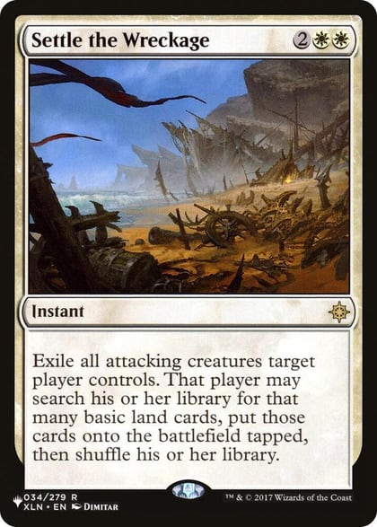 Settle the Wreckage, The List Reprints 034/279
